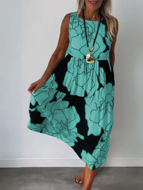 Floral Print Dress – Stylish Women's Summer Dress with Elegant Design