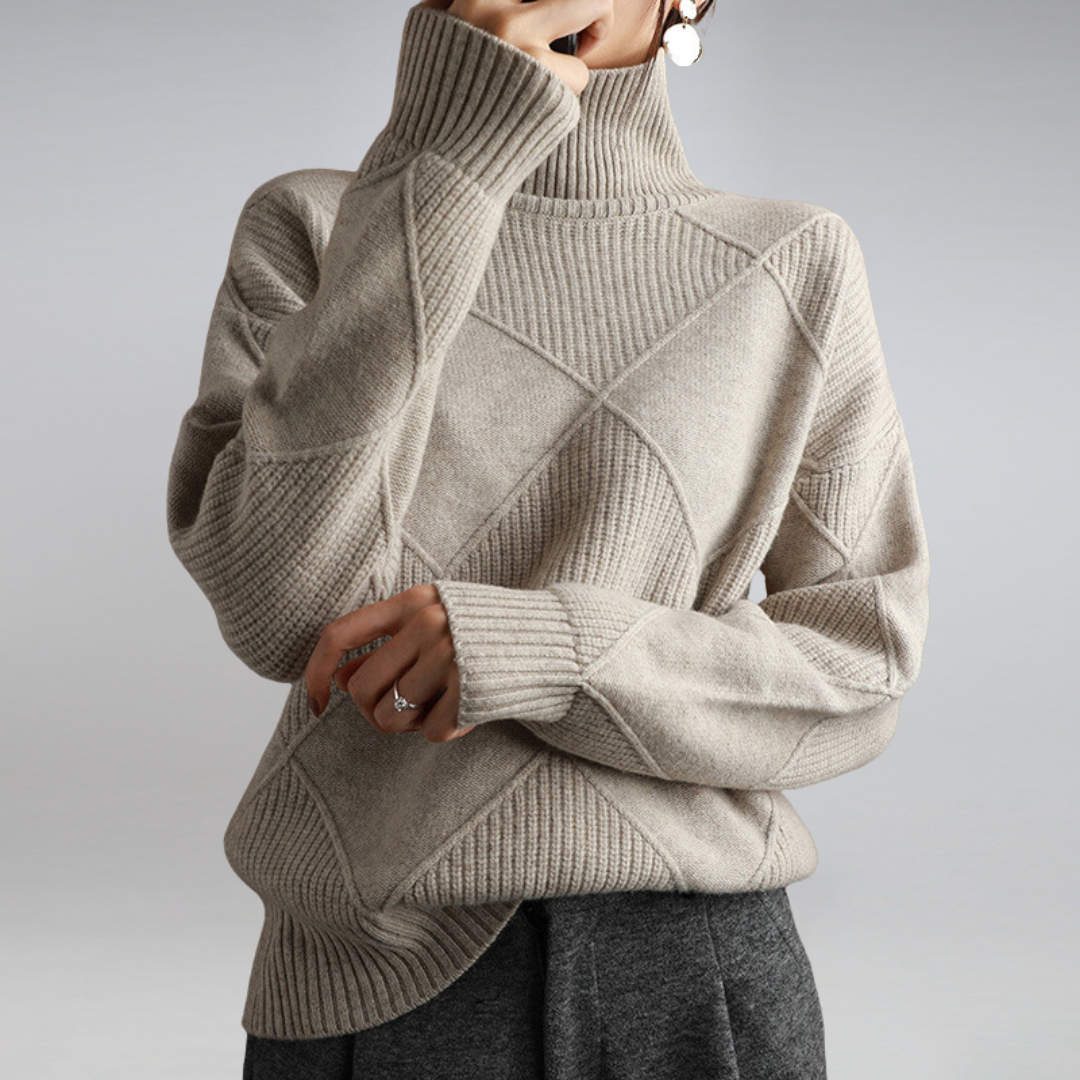 Turtleneck Sweater Women – Cozy Knit Pullover for Fall Fashion