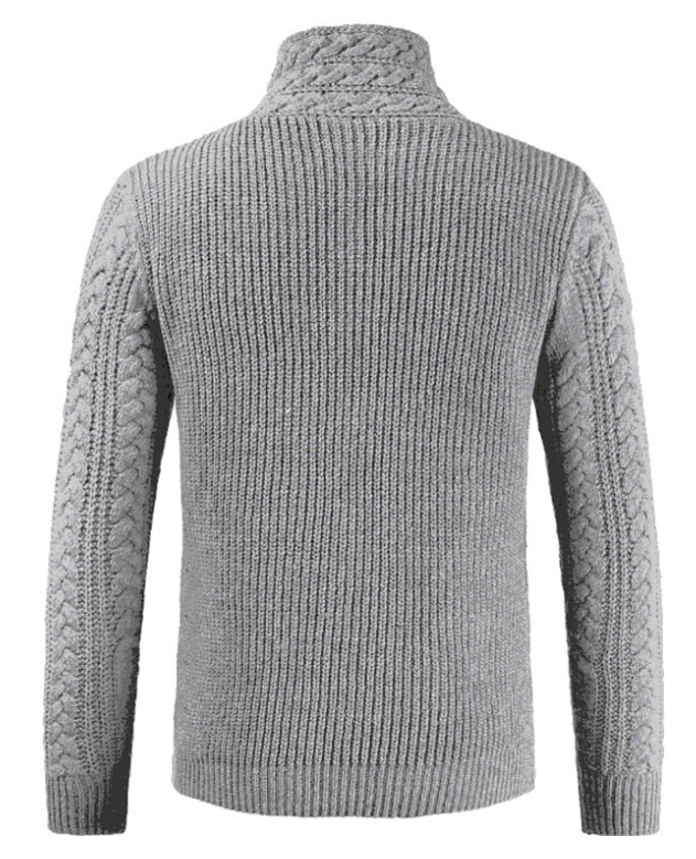 Men's Turtleneck Sweater – Elegant Knitted Pullover for Stylish Casual Wear