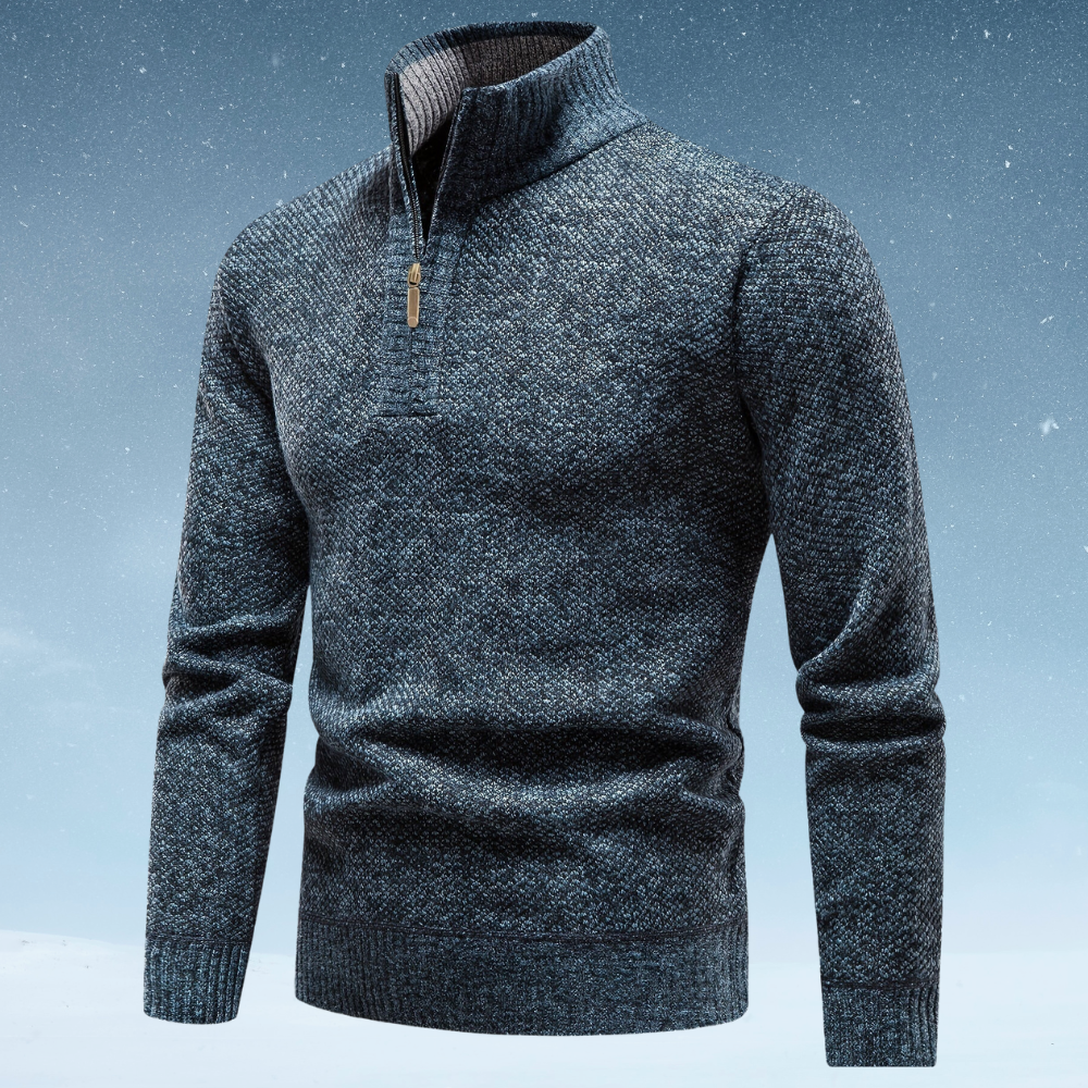 Thermal Pullover Men – Warm Casual Half Zip Sweater