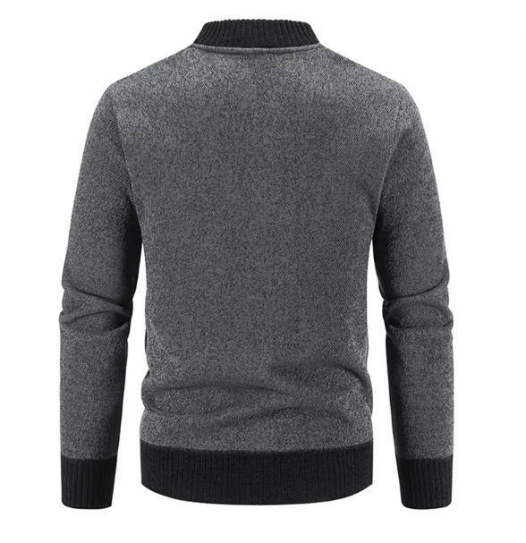 Men's Cardigan Zipper Knit – Stylish Warm Sweater for Casual Wear