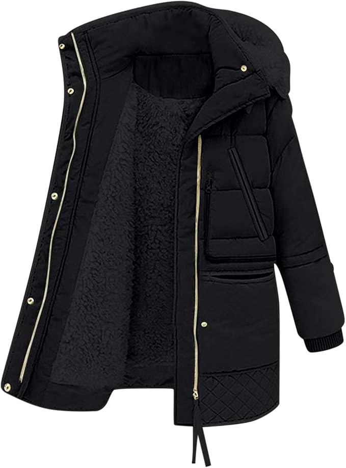 Winter Jacket Women – Thick Lined Warm Coat for Cold Weather