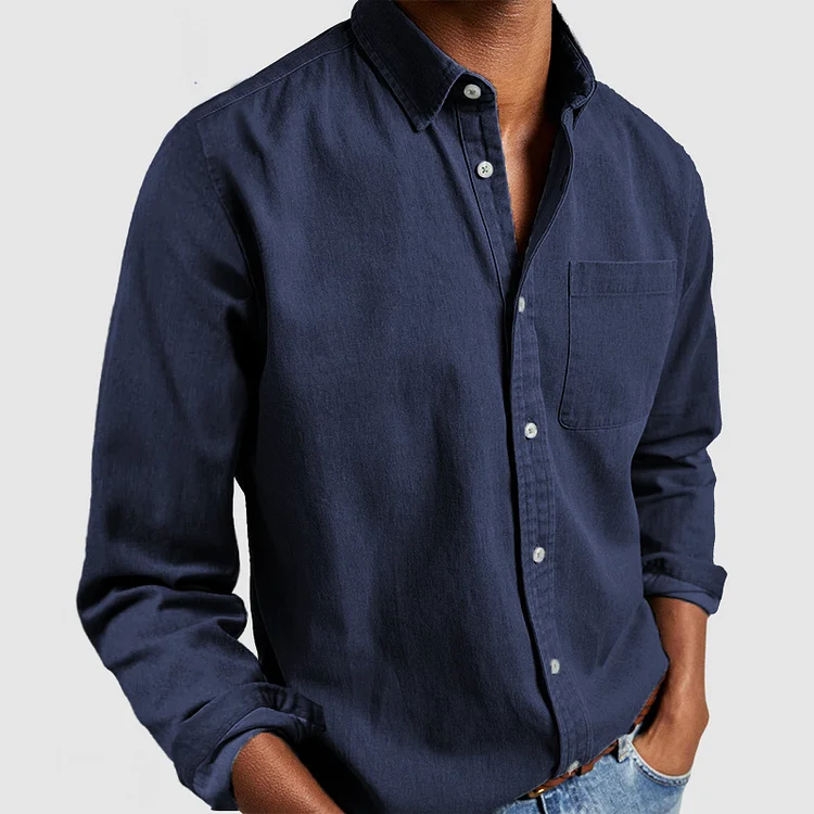 Casual Shirt for Men – Lightweight Cotton Button-Up, Stylish Fit