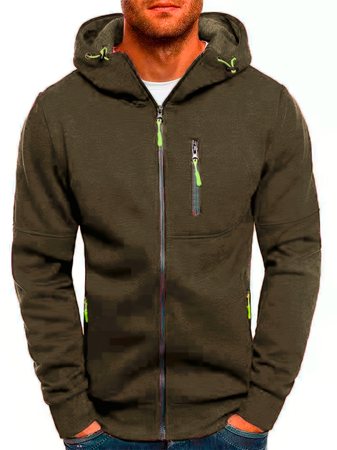 Fleece Hoodie for Men – Warm Hooded Sweatshirt for Casual Wear