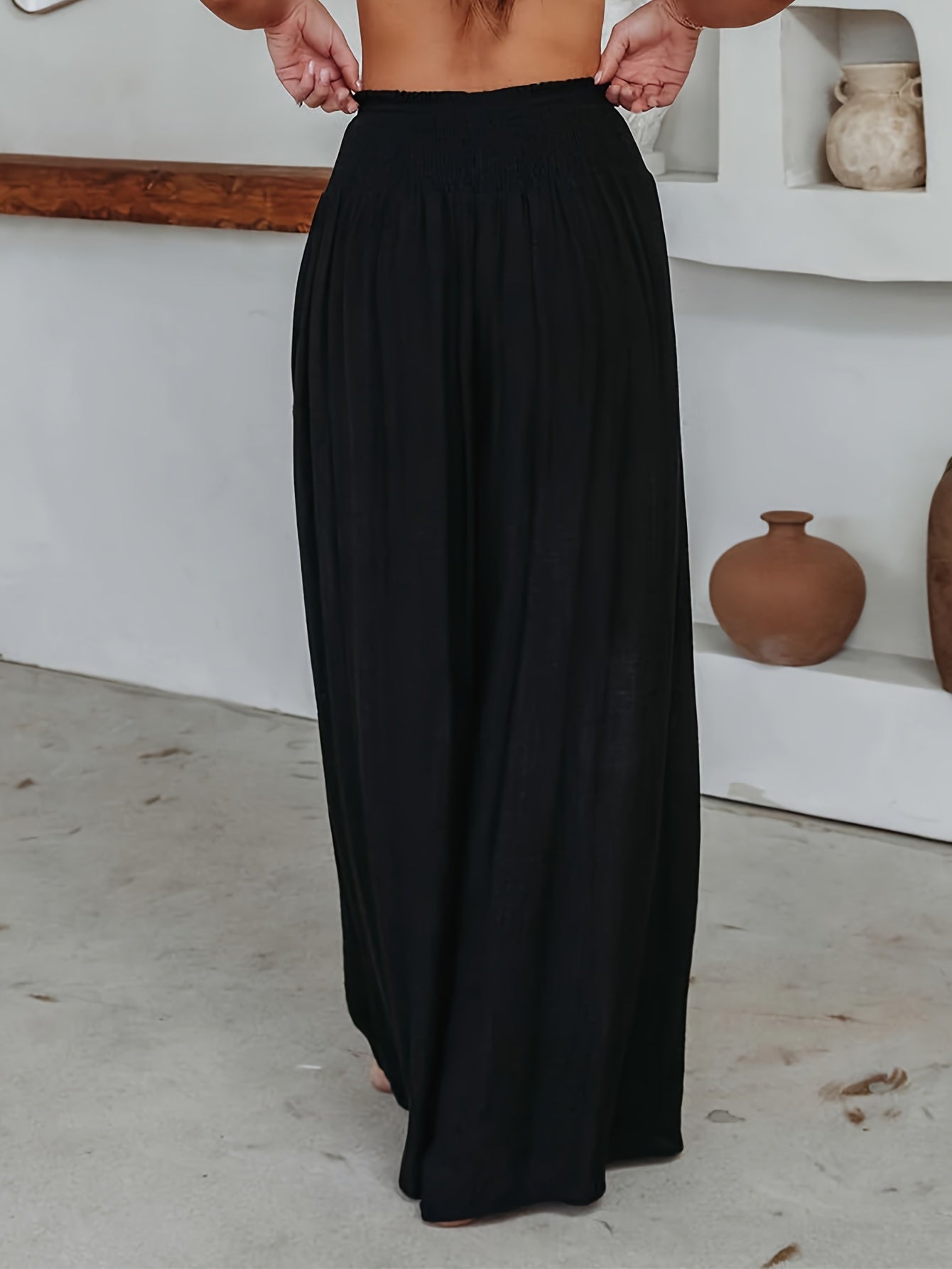 Wide Leg Pants for Women – Chic High-Waisted Trousers in Soft Fabric