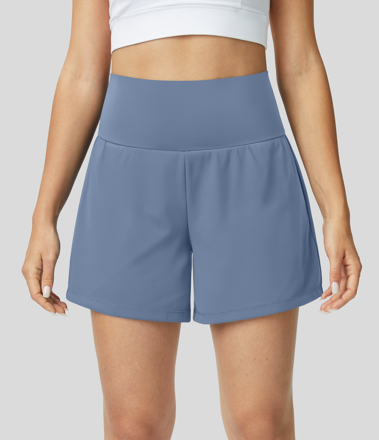 Yoga Shorts Women – High Waist 2-in-1 with Pockets