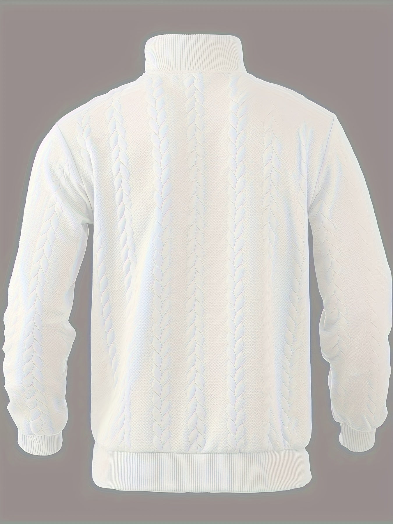 Men's Vintage Sweater – Zippered Knit Pullover for Casual Style