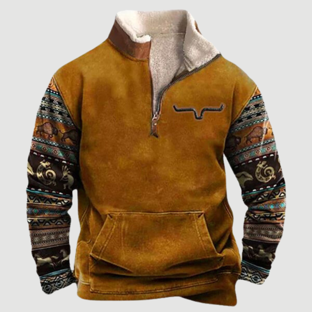 Vintage Fleece Jacket – Cozy Retro Outerwear for Men