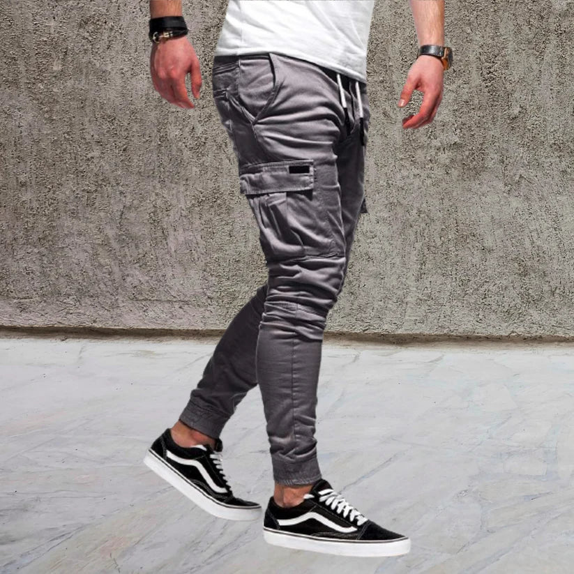 Men's Casual Pants – Comfortable Pants with Patch Pockets for Everyday Wear