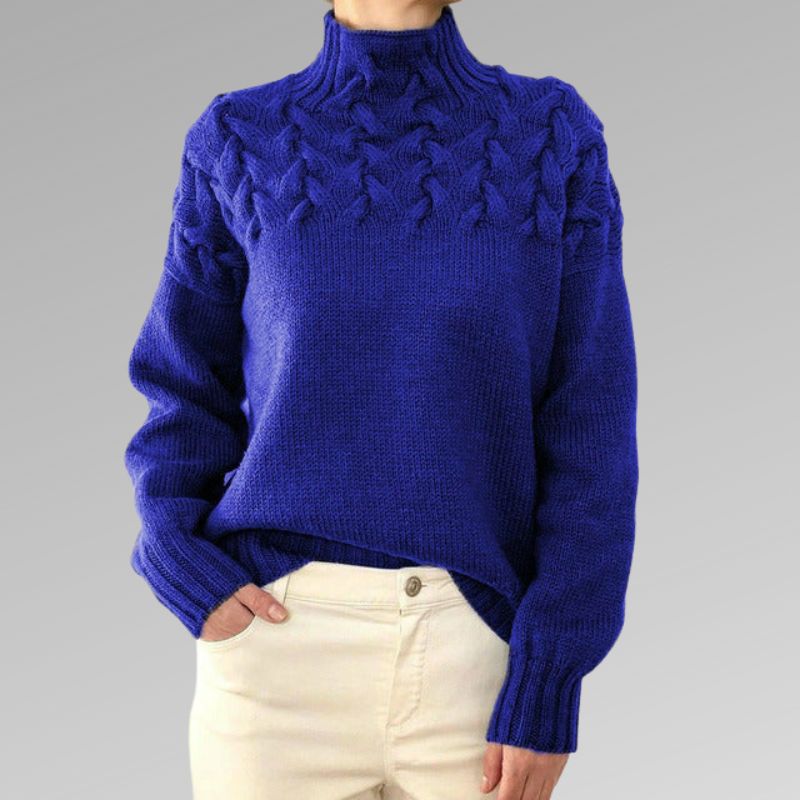 Turtleneck Sweater Women – Elegant Warm Knit Pullover for Winter