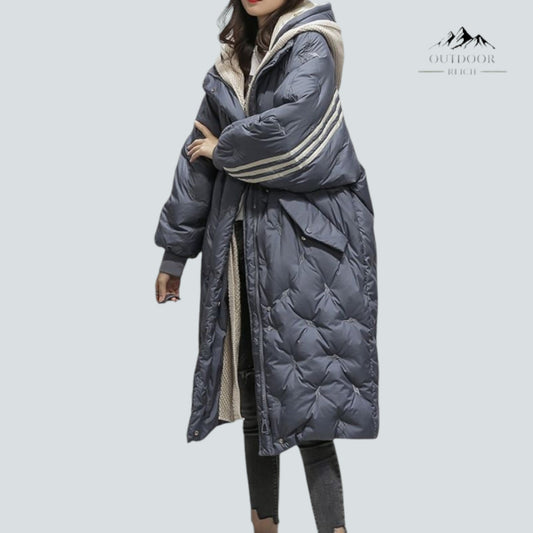 Long Padded Jacket Women – Warm Winter Coat Stylish Design