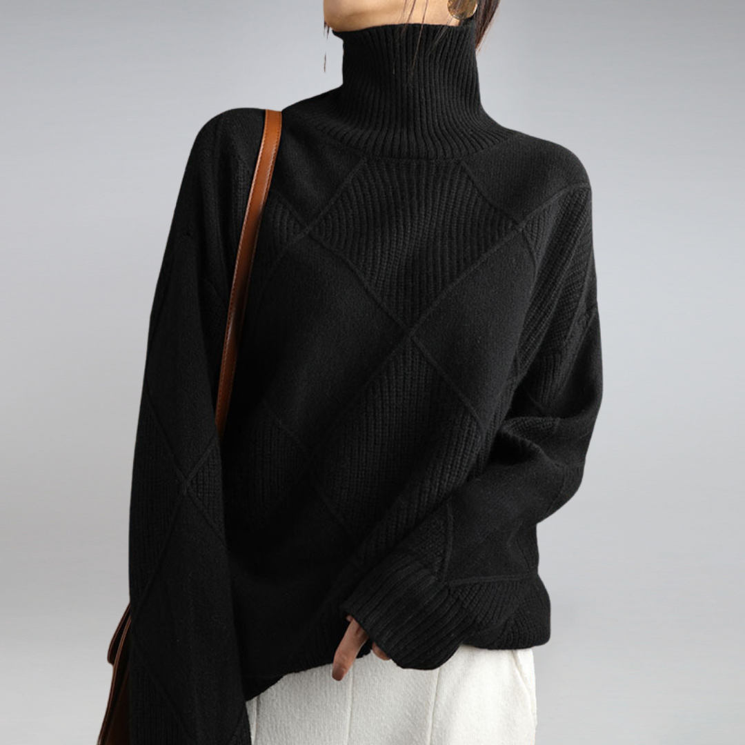 Turtleneck Sweater Women – Cozy Knit Pullover for Fall Fashion