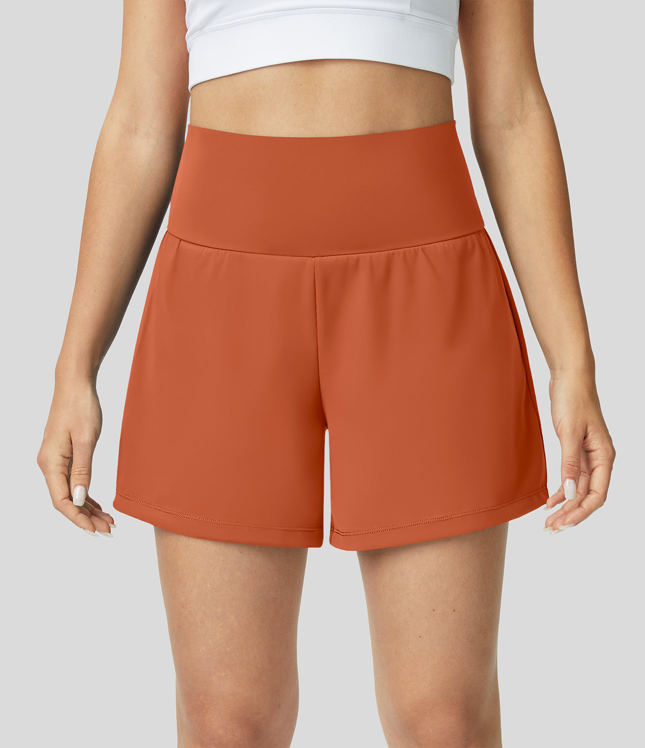 Yoga Shorts Women – High Waist 2-in-1 with Pockets