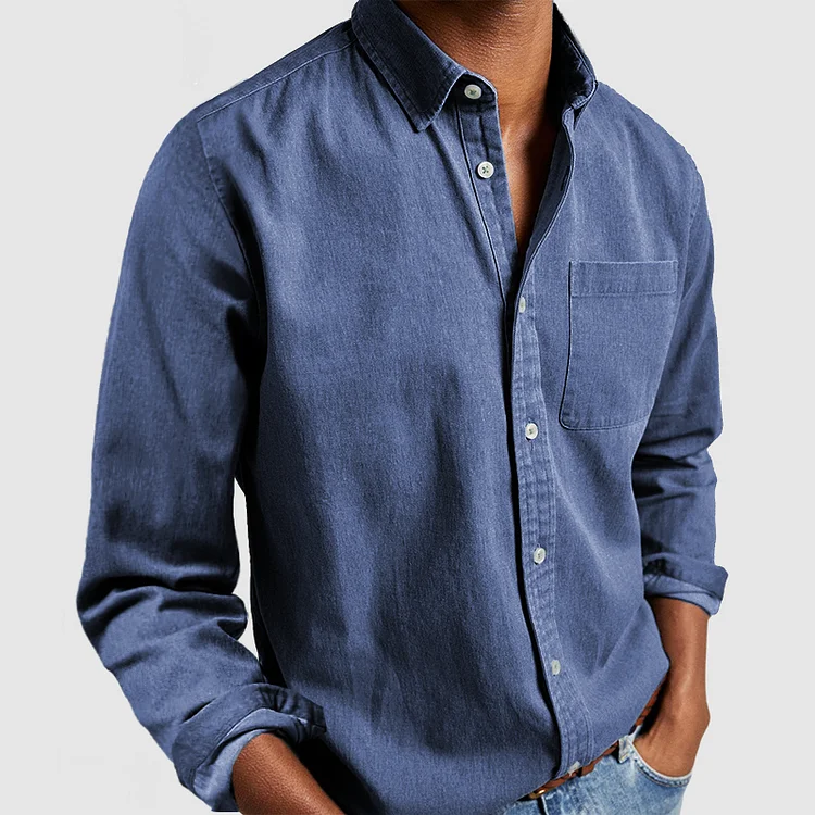 Casual Shirt for Men – Lightweight Cotton Button-Up, Stylish Fit