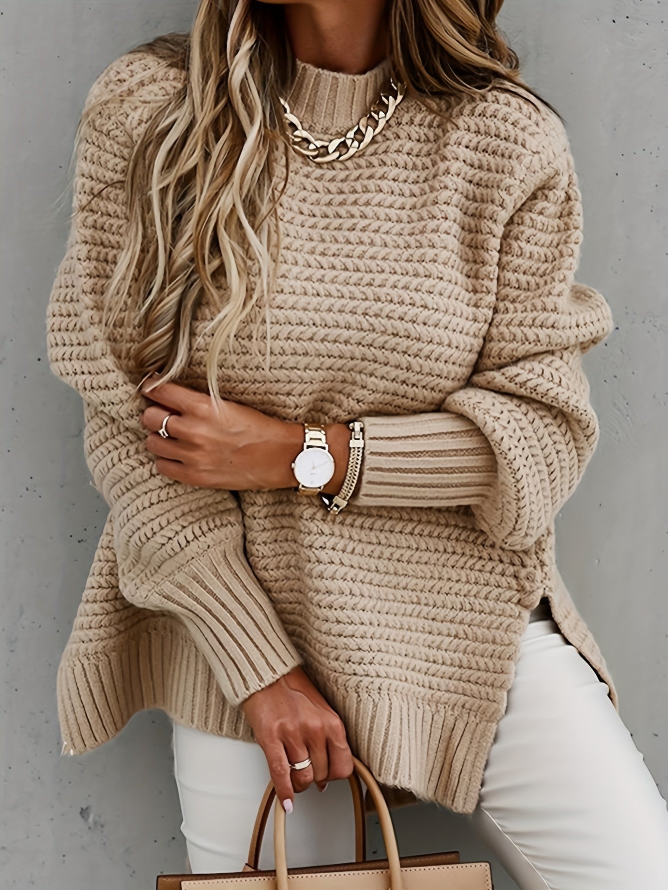 Chunky Knit Sweater Women – Cozy Couture Knitwear for Fall