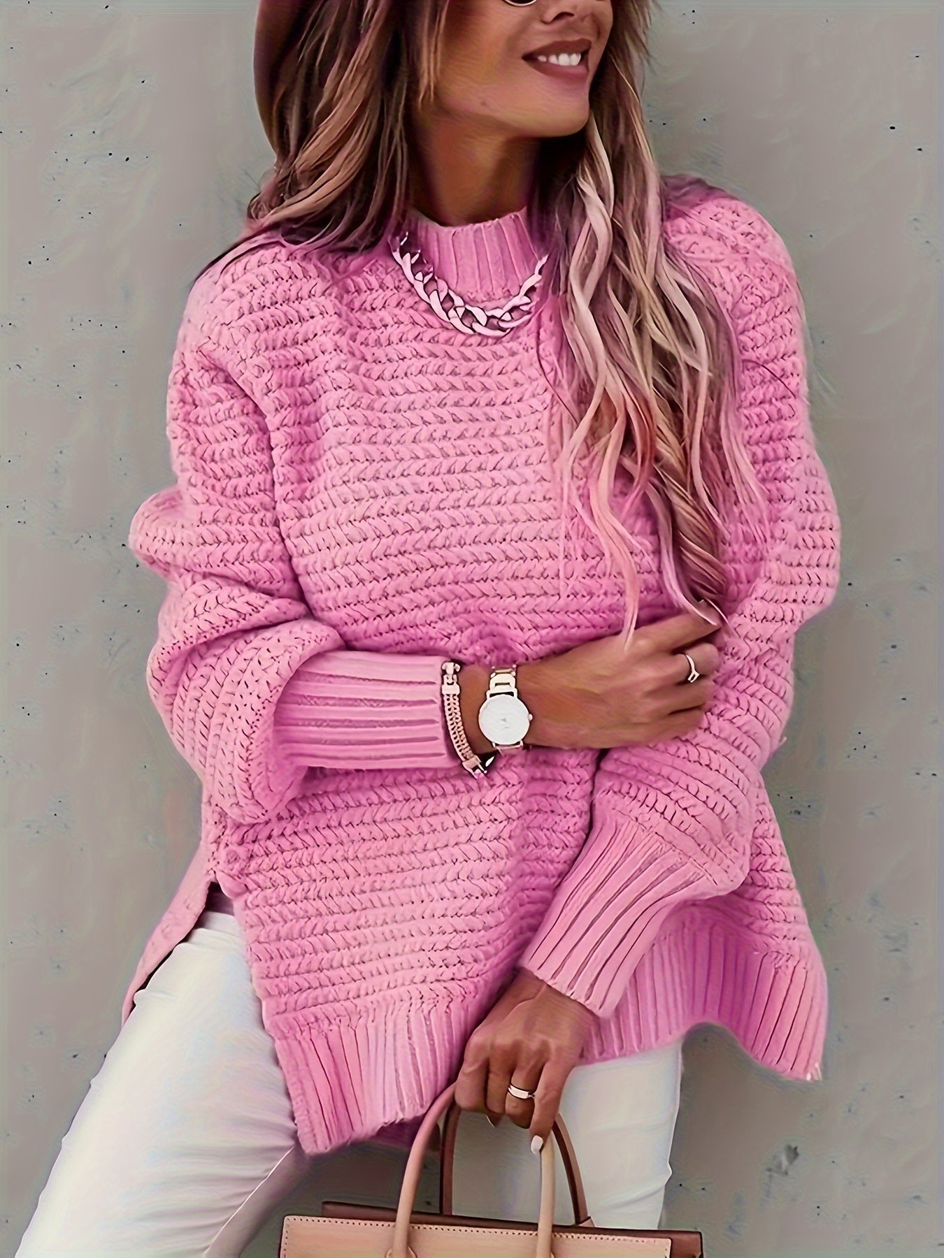 Chunky Knit Sweater Women – Cozy Couture Knitwear for Fall