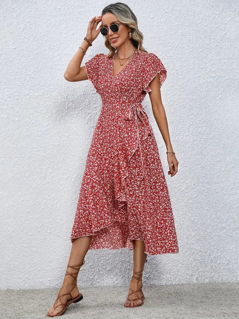 Summer Dress Women – Lightweight Floral Maxi Dress for Beach