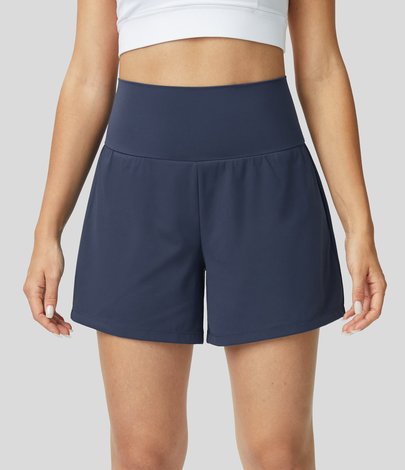 Yoga Shorts Women – High Waist 2-in-1 with Pockets