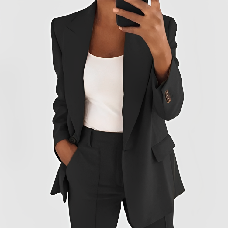 Chic Blazer Set for Women – Stylish Tailored Blazer and Pants Outfit