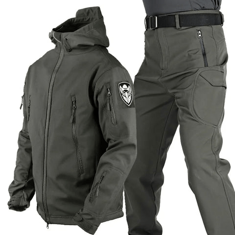 Men's Windbreaker Jacket – Lightweight Waterproof Outerwear with Free Pants