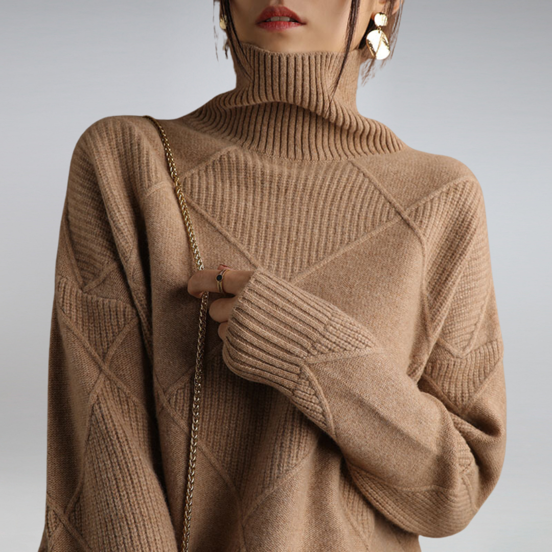 Turtleneck Sweater Women – Cozy Knit Pullover for Fall Fashion