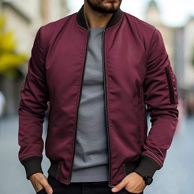 Men's Bomber Jacket – Stylish Lightweight Outerwear for Casual Wear