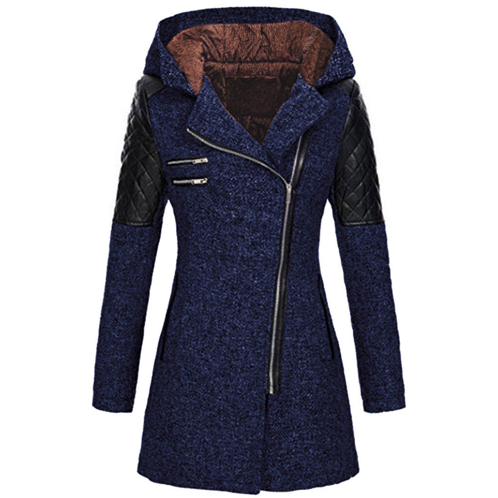 Winter Jacket Women – Stylish Warm Coat with Hood and Pockets