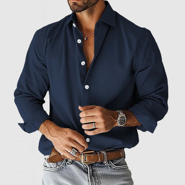 Men's Casual Shirt – Stylish Cotton Button-Up for Everyday Wear