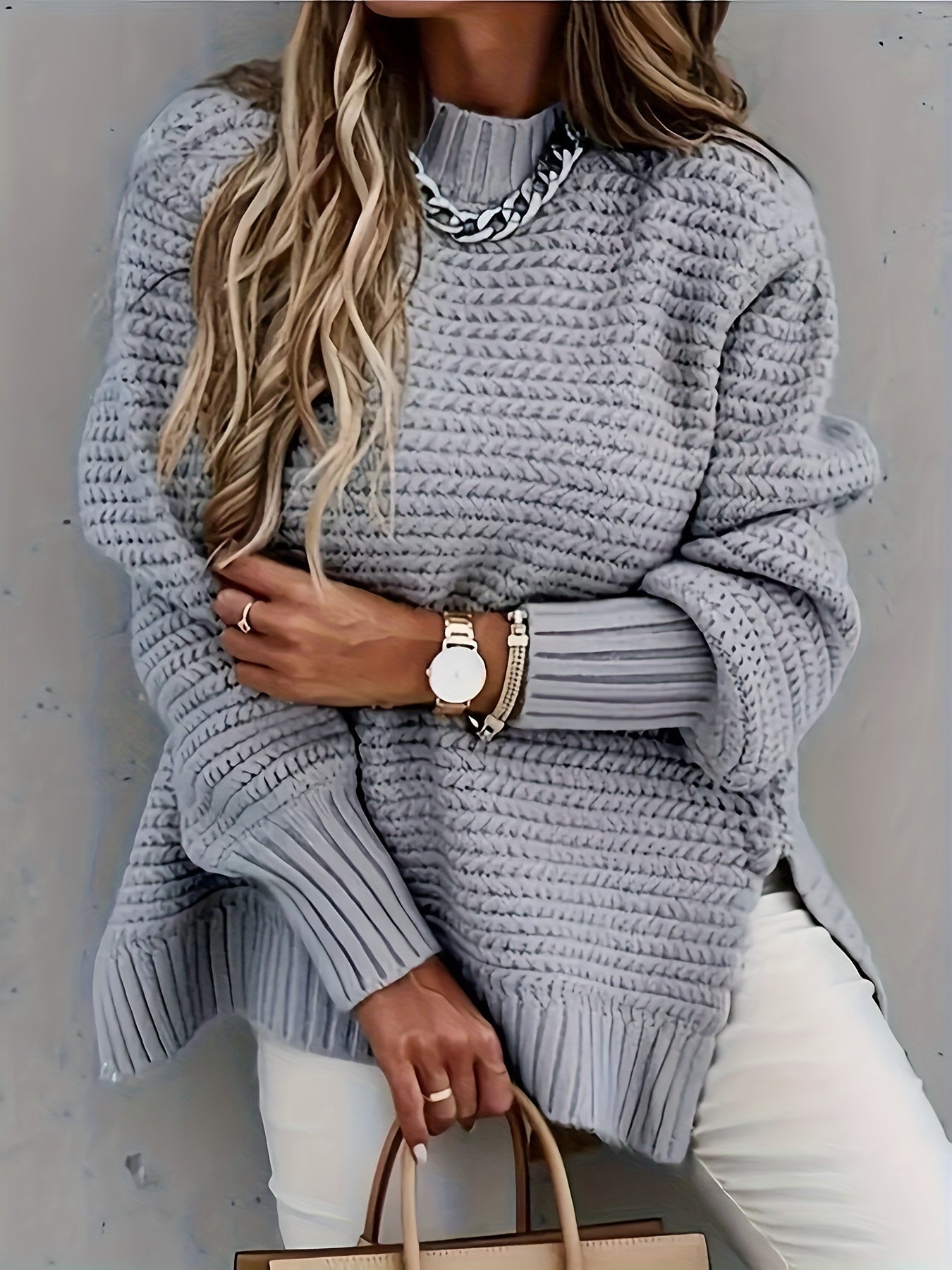 Chunky Knit Sweater Women – Cozy Couture Knitwear for Fall