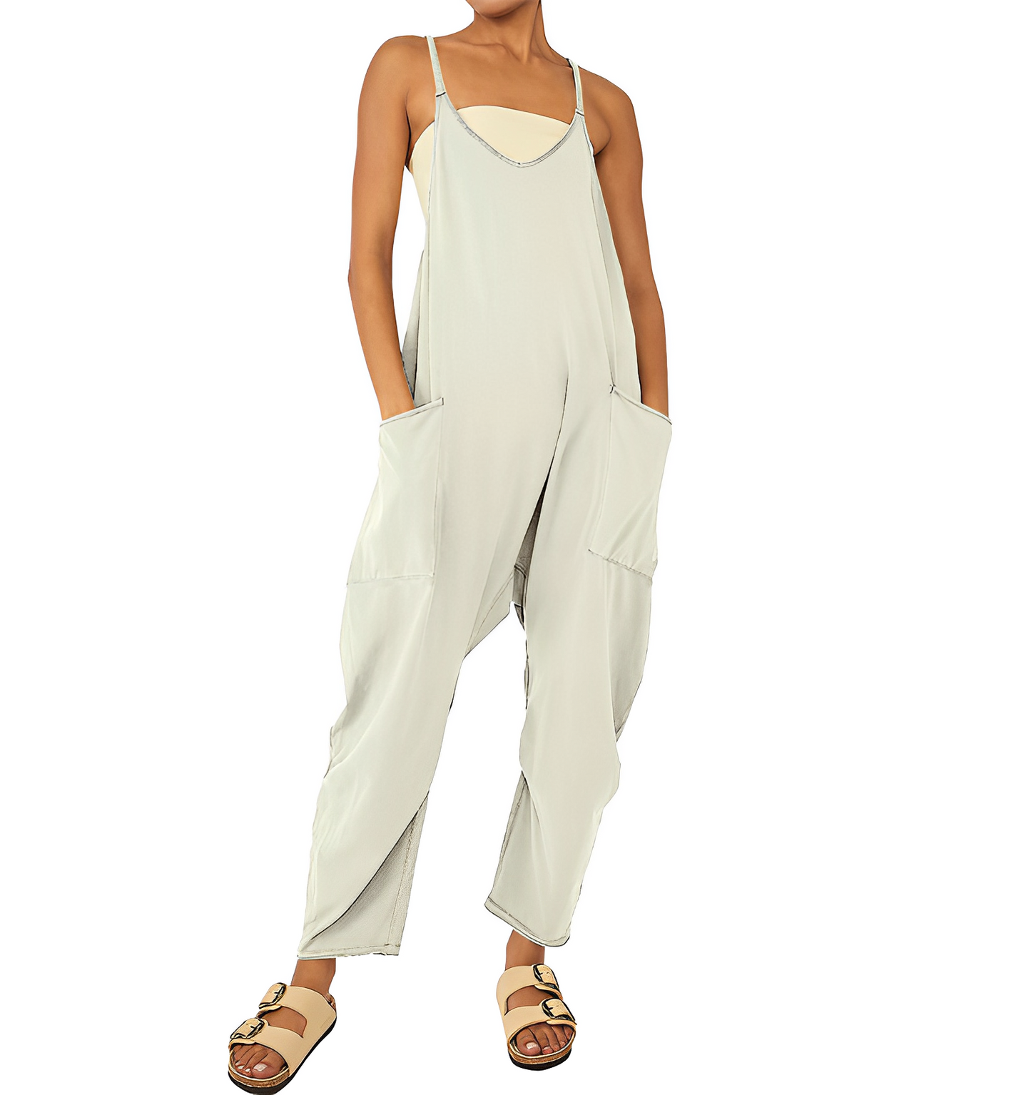 Wide Leg Jumpsuit for Women – Chic Romper with Comfortable Fit