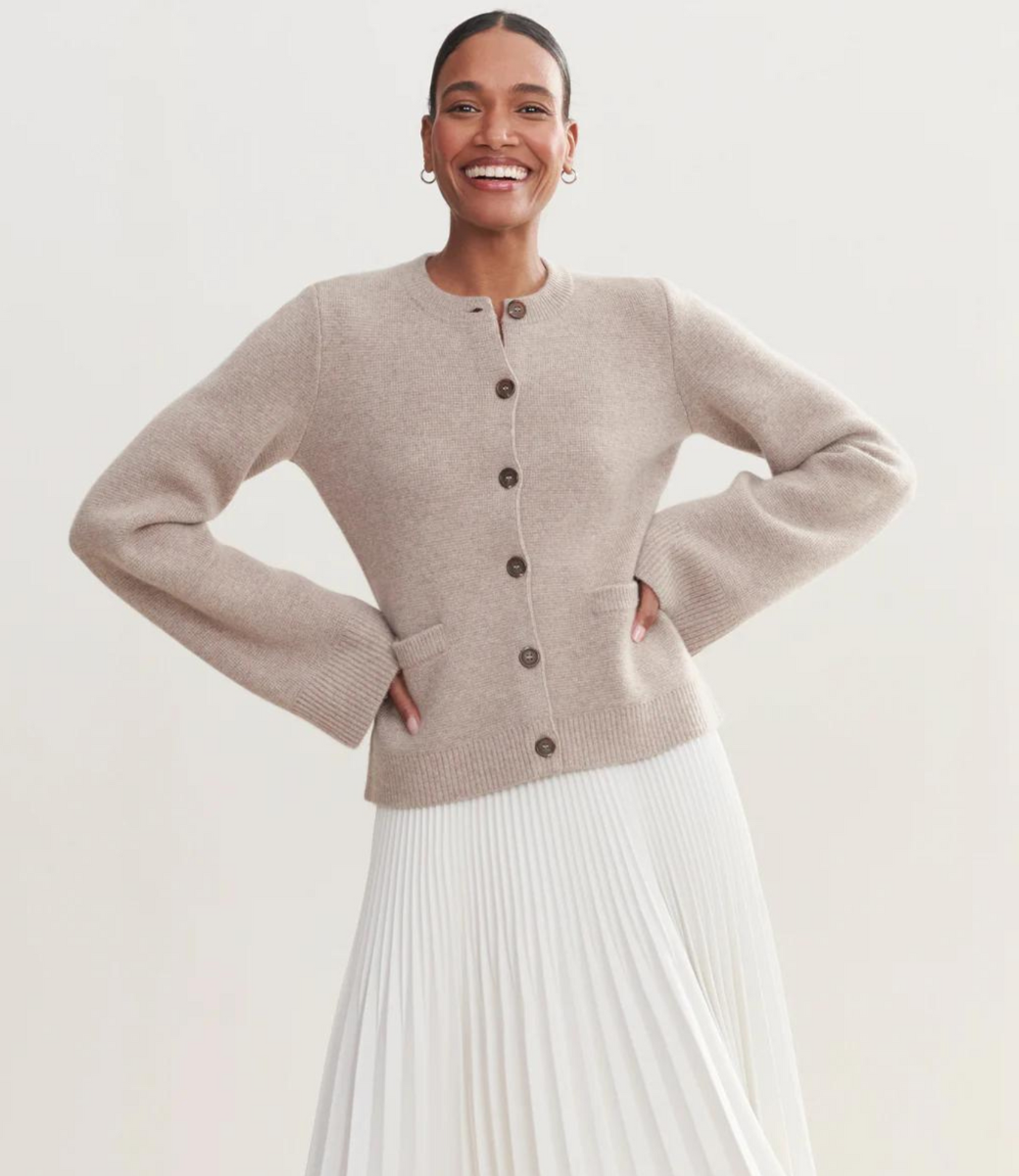 Women's Luxe Cardigan – Soft Knit Open Front Sweater