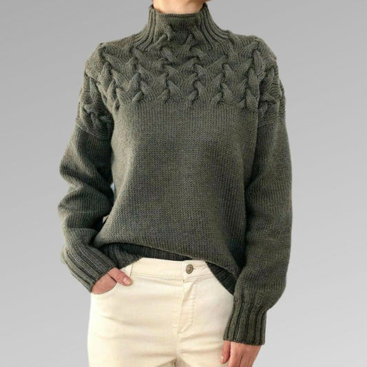 Turtleneck Sweater Women – Elegant Warm Knit Pullover for Winter