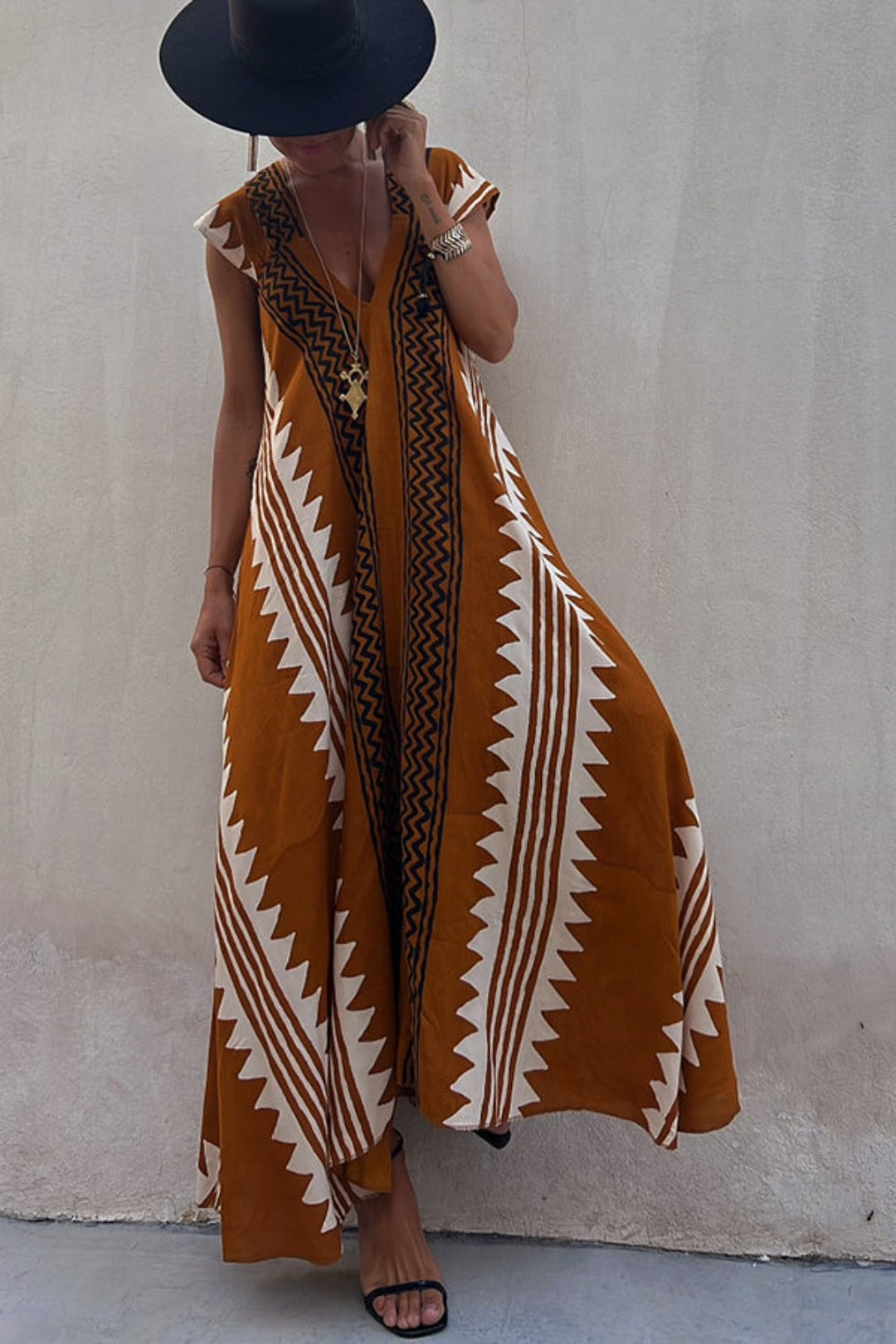 Aztec Dress – Boho Chic Maxi Dress for Women