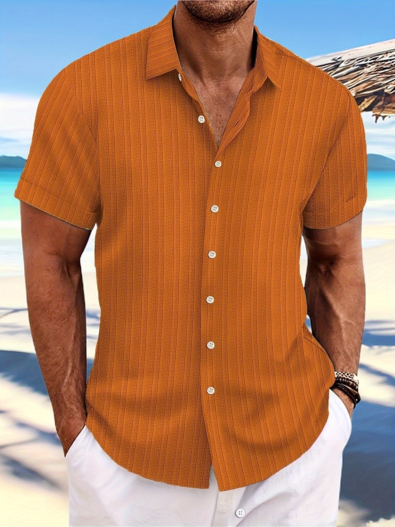 Stylish Striped Shirt – Loose Fit Casual Top for Men