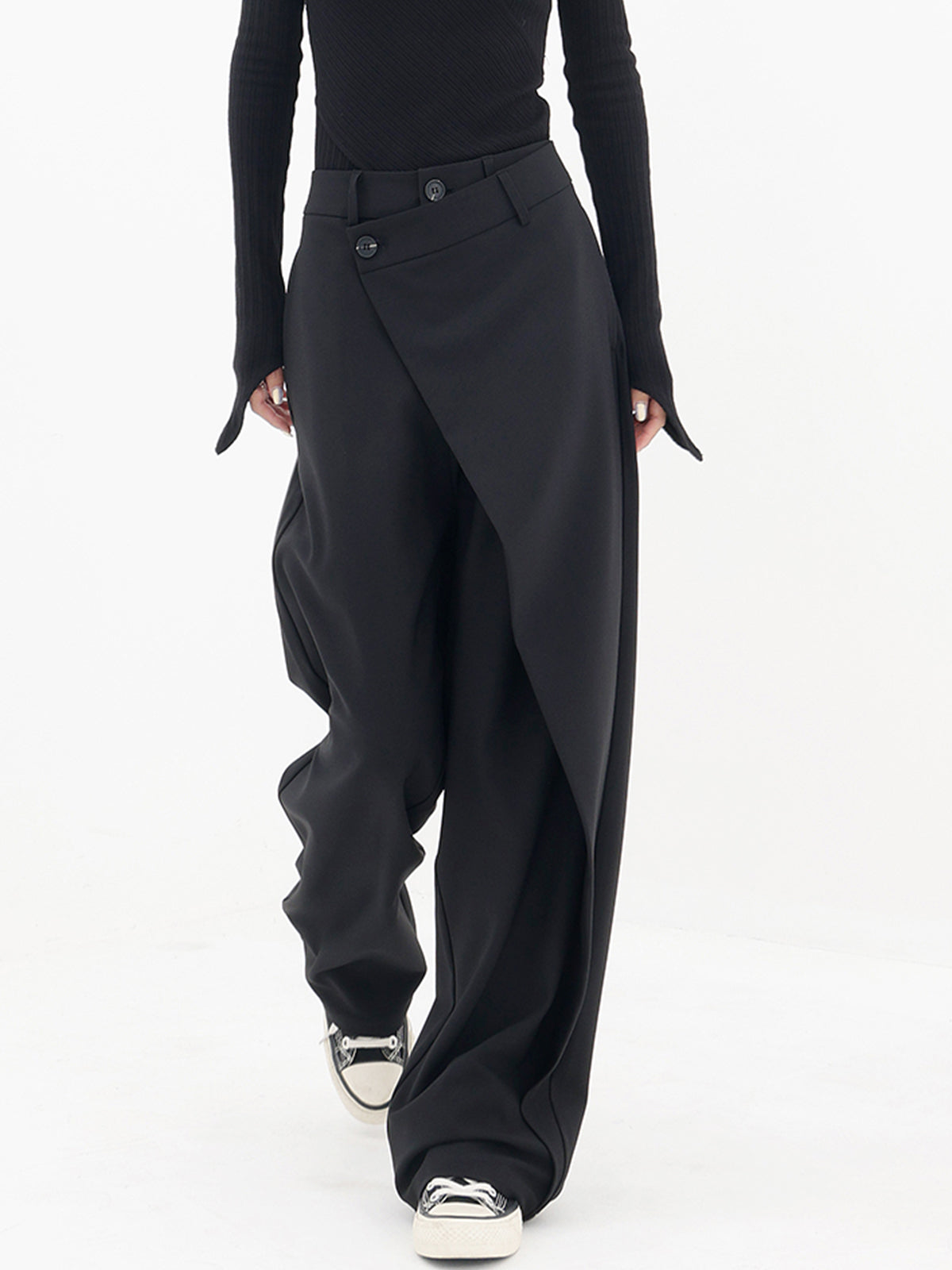 Baggy Pants Women – Asymmetrical Stylish Trousers for Casual Wear