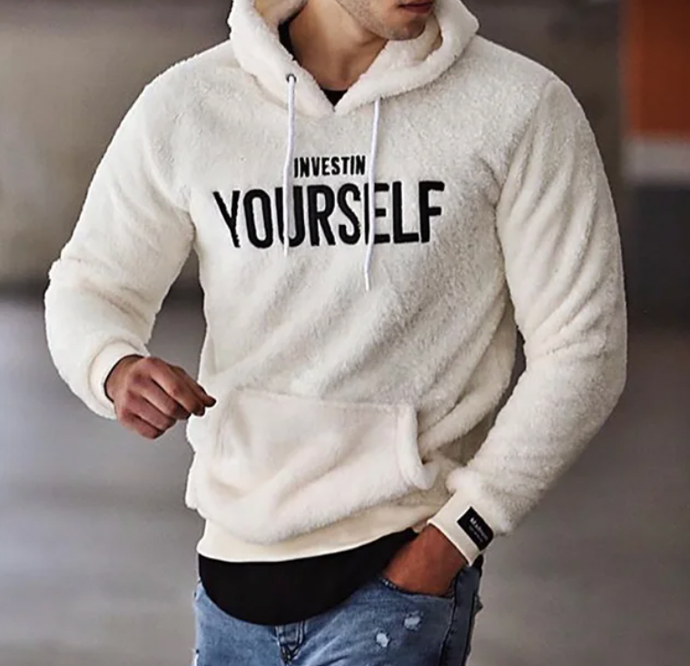 Warm Hoodie for Men – Comfortable Fleece Pullover for Casual Wear