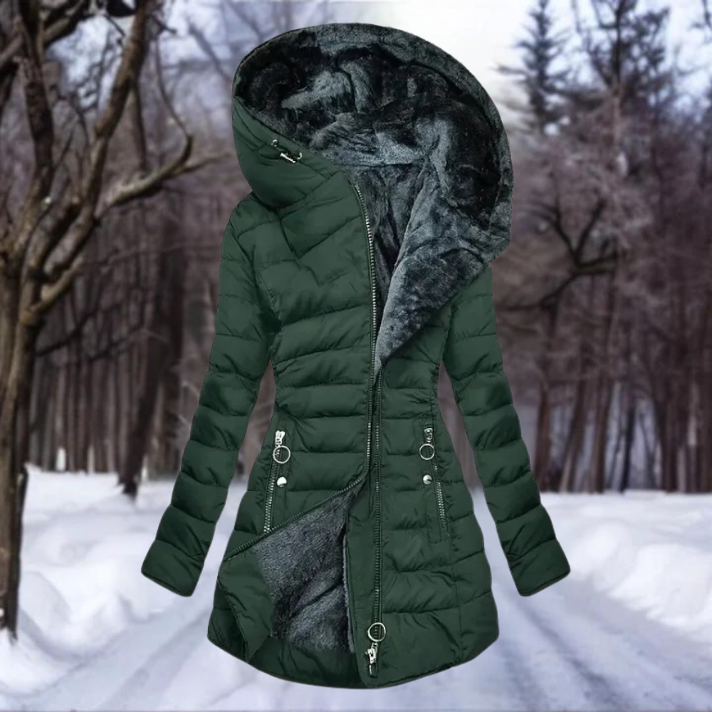 Women's Plush Coat – Elegant Soft Warm Winter Outerwear