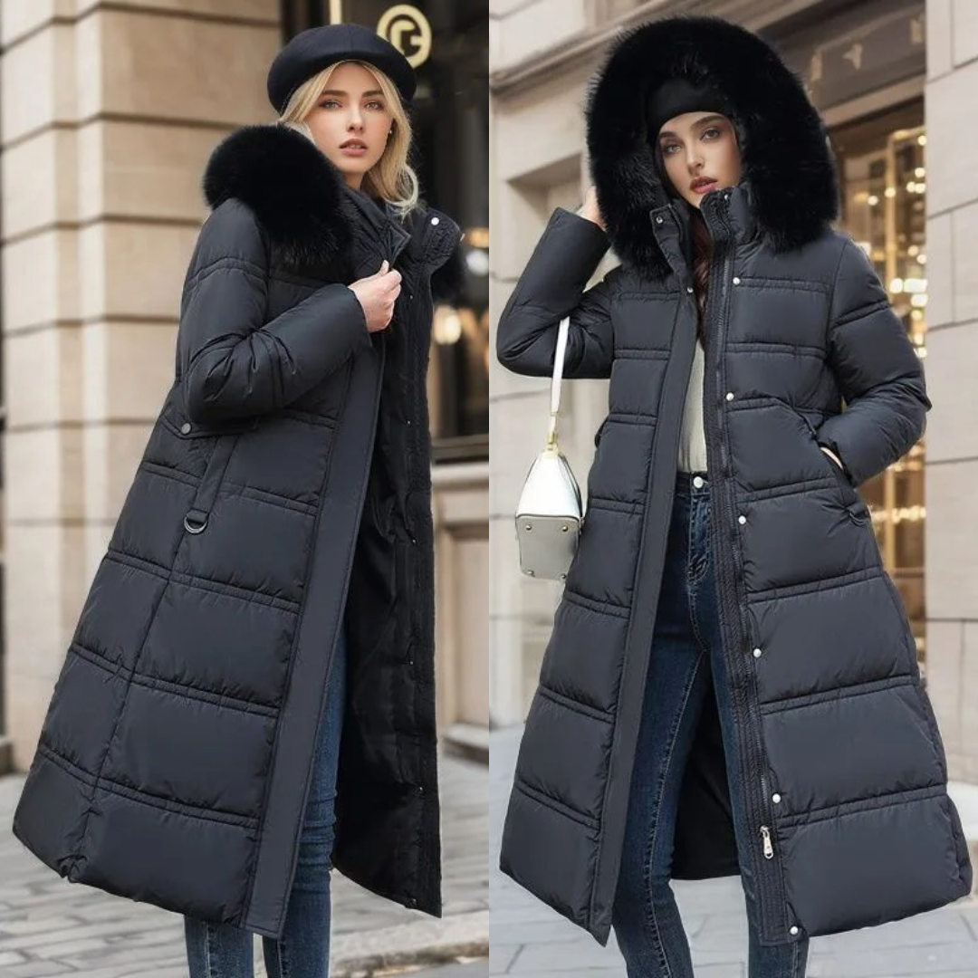 Winter Jacket Women – Stylish Warm Coat with Hood and Pockets