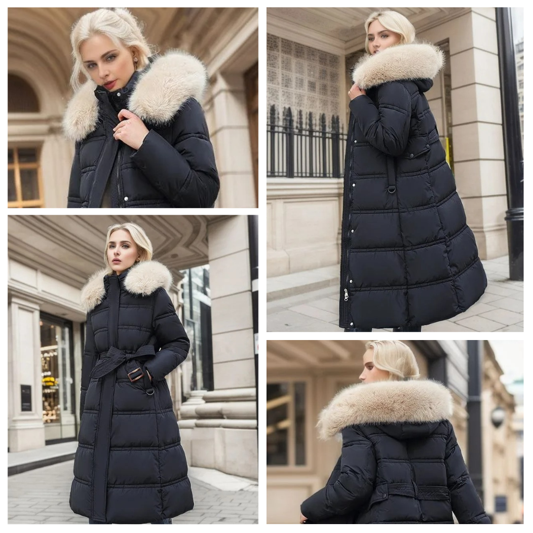 Winter Jacket Women – Stylish Warm Coat with Hood and Pockets