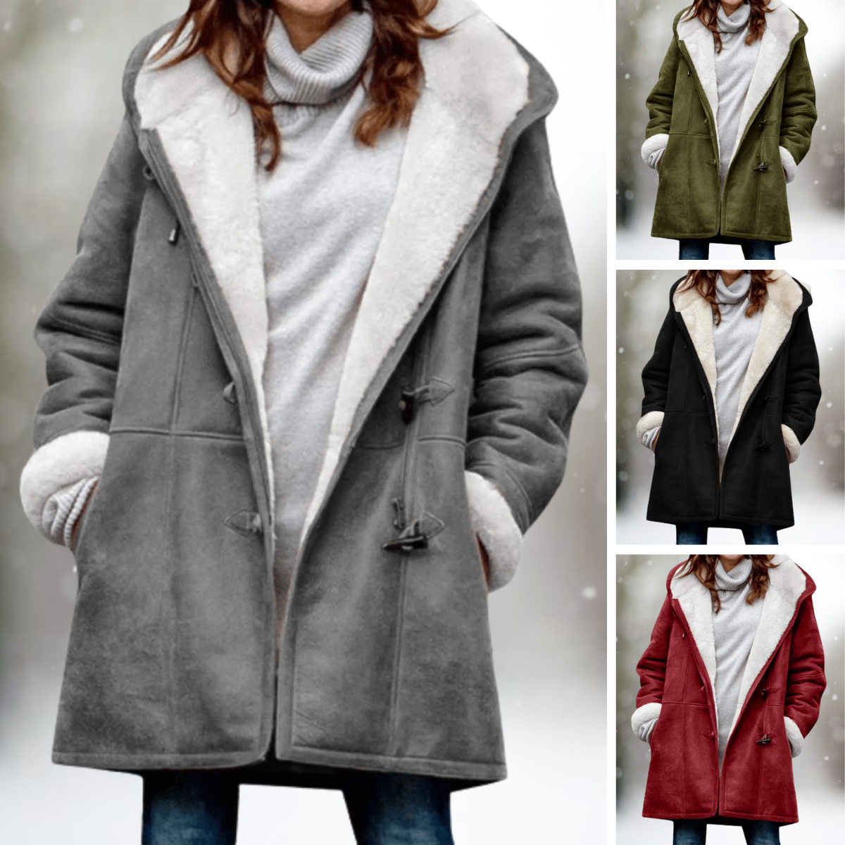 Suede Fleece Jacket Women – Premium Soft Warm Stylish Outerwear