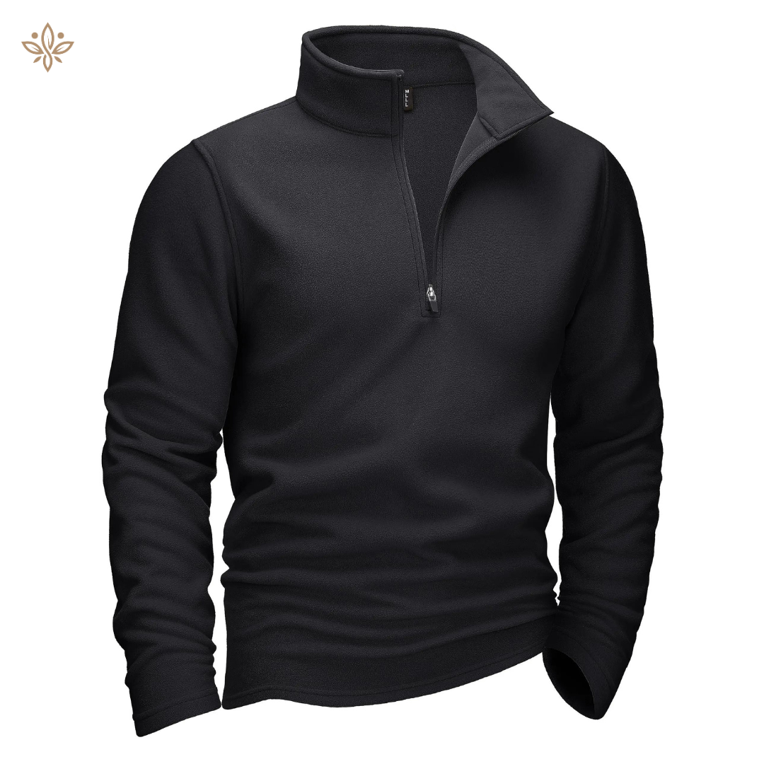 Men's Zip-Up Sweater – Cozy Knit Pullover for Casual Wear