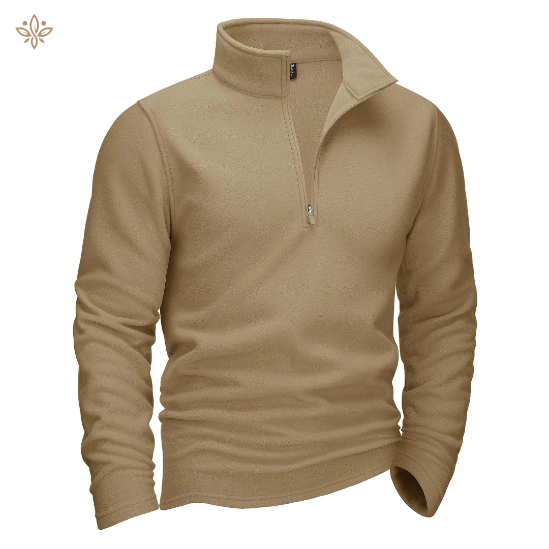 Men's Zip-Up Sweater – Cozy Knit Pullover for Casual Wear