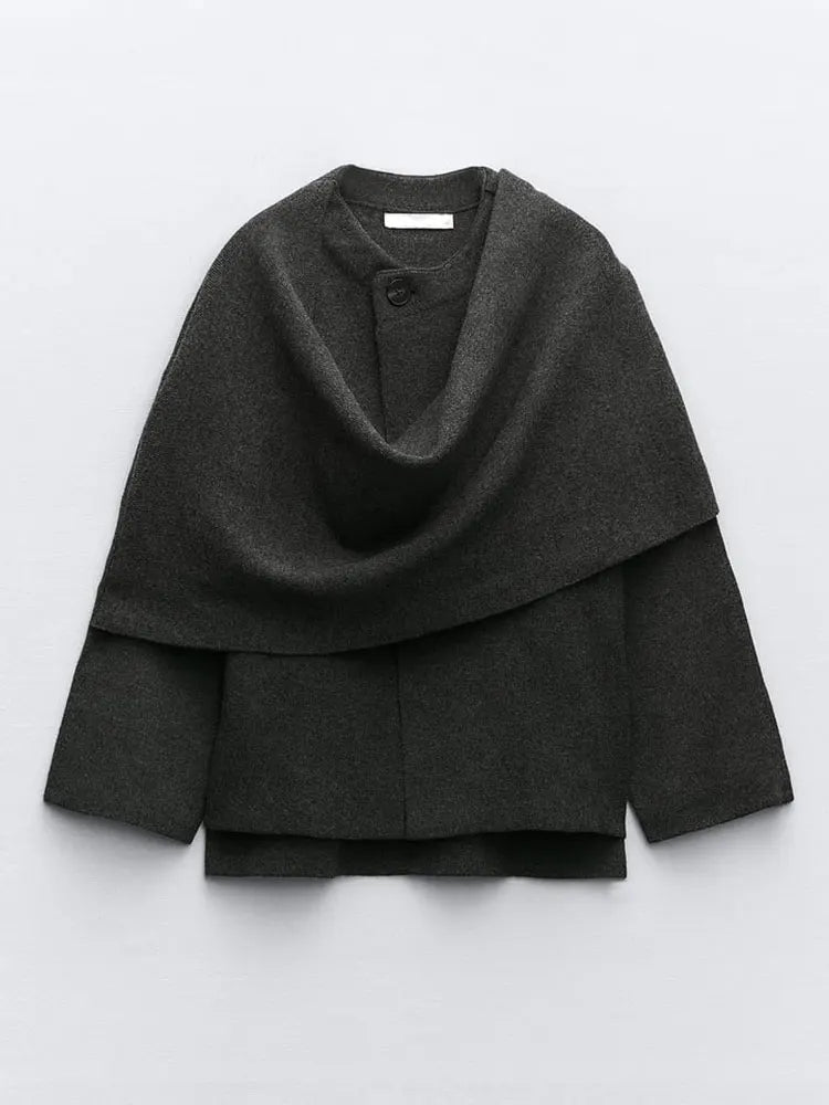 Elegant Scarf Coat – Stylish Women's Outerwear for All Occasions