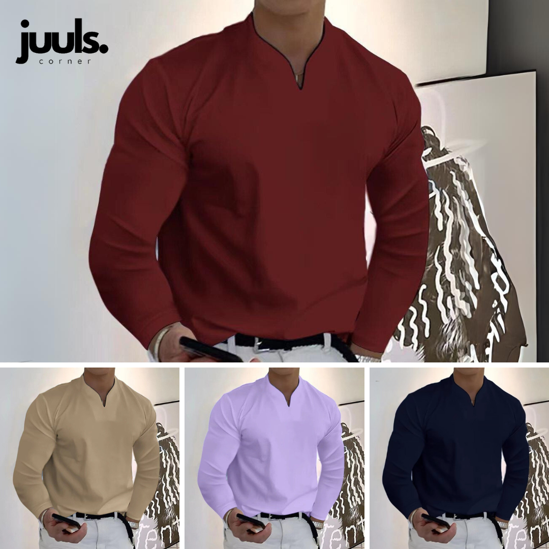 V-Neck Shirt for Men – Stylish Casual Top in Soft Fabric