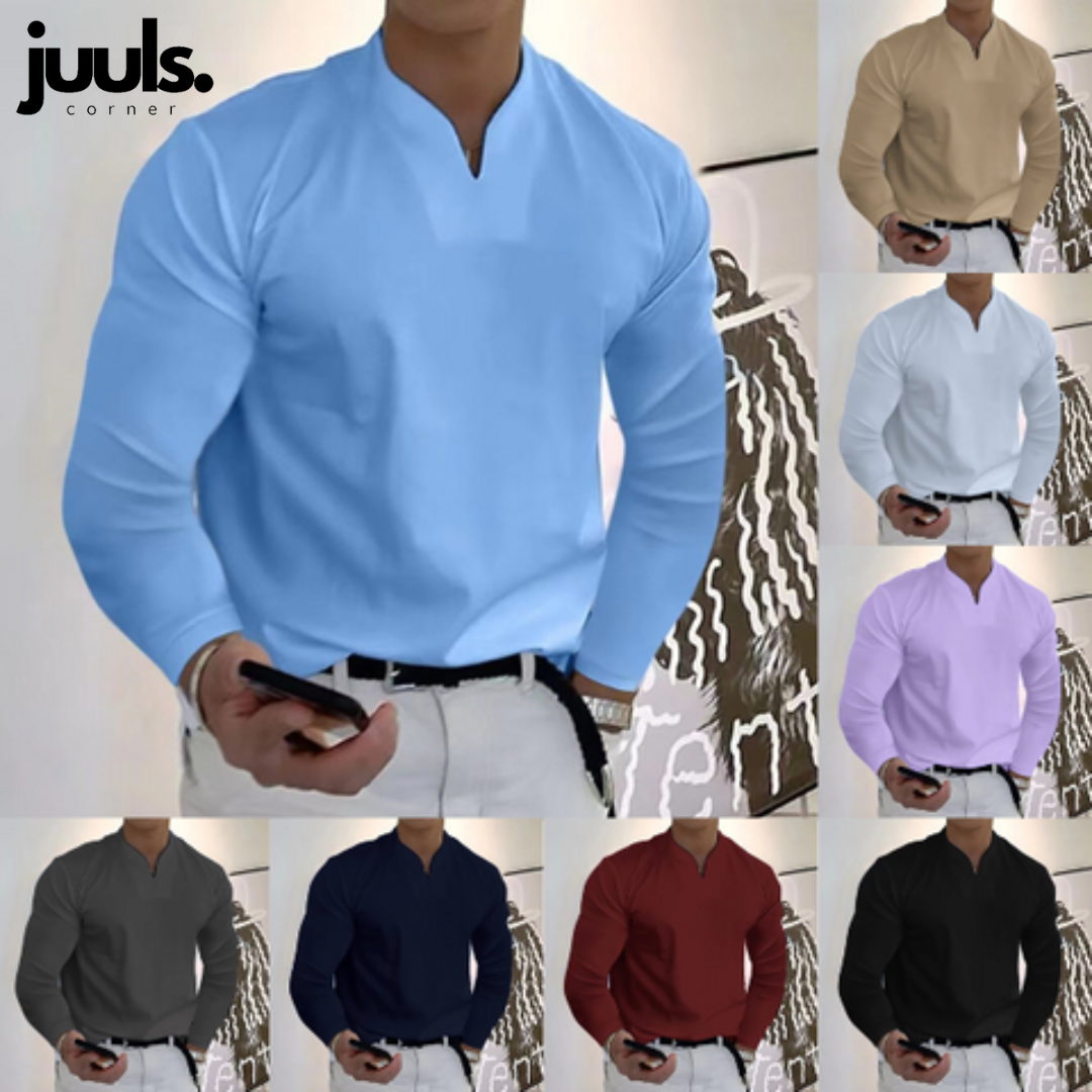 V-Neck Shirt for Men – Stylish Casual Top in Soft Fabric