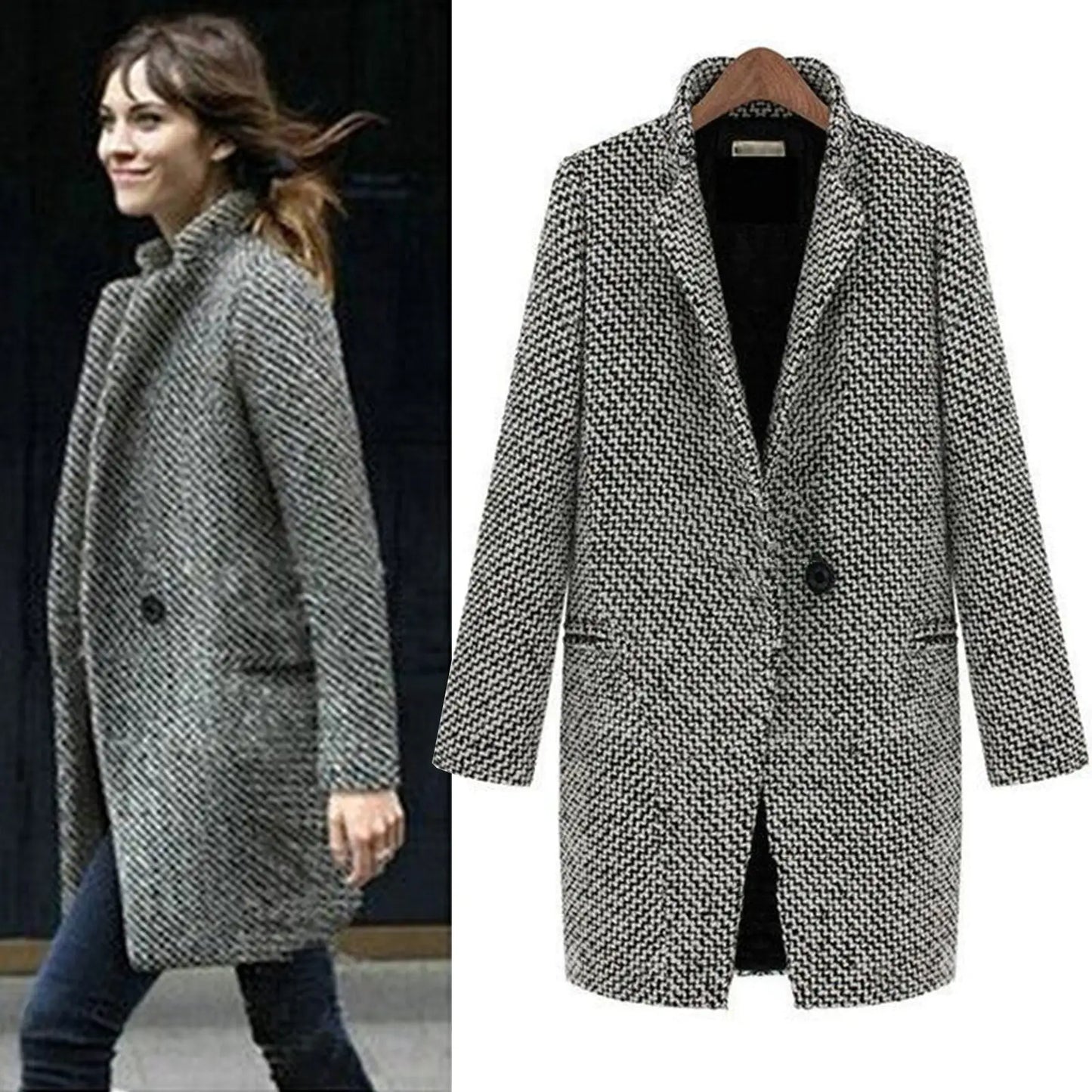 Wool Coat for Women – Elegant Warm Outerwear for Winter