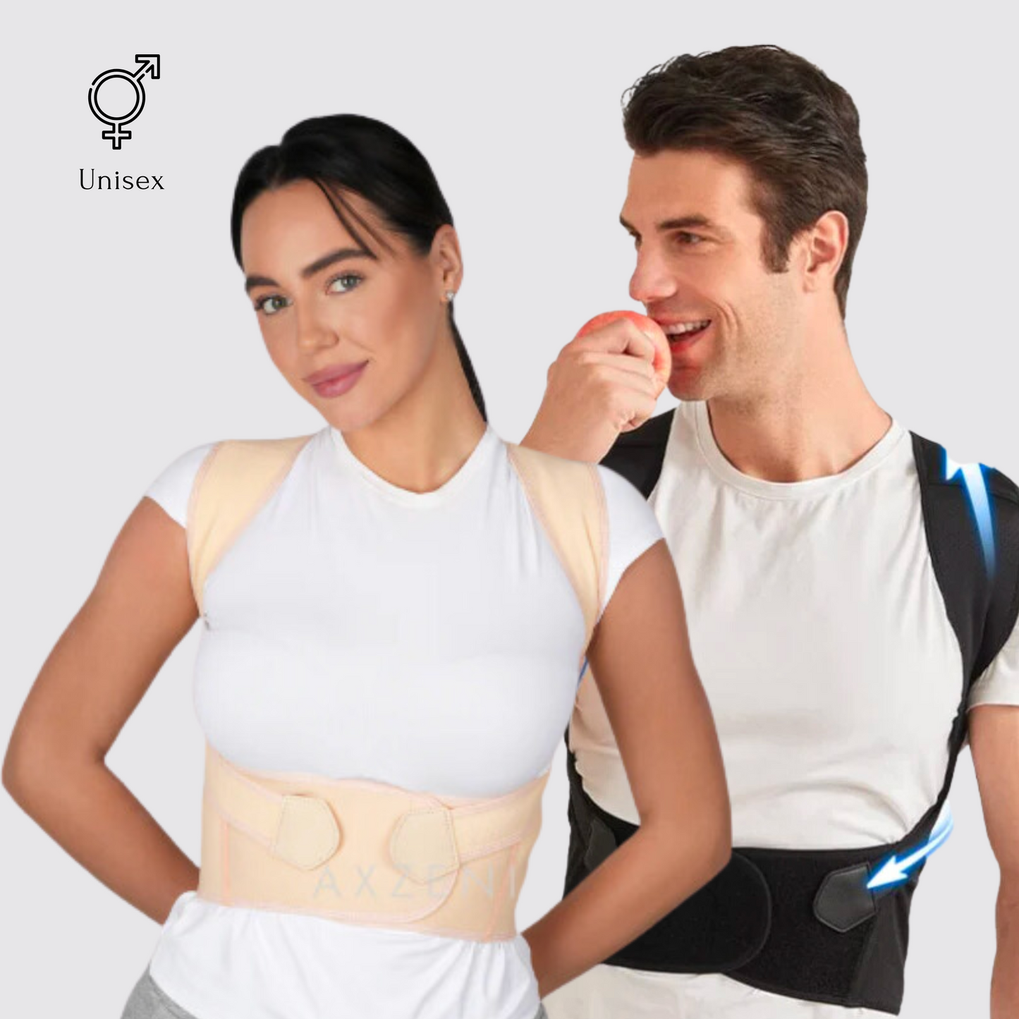 Posture Corrector for Back Pain Relief – Unisex Adjustable Support Brace