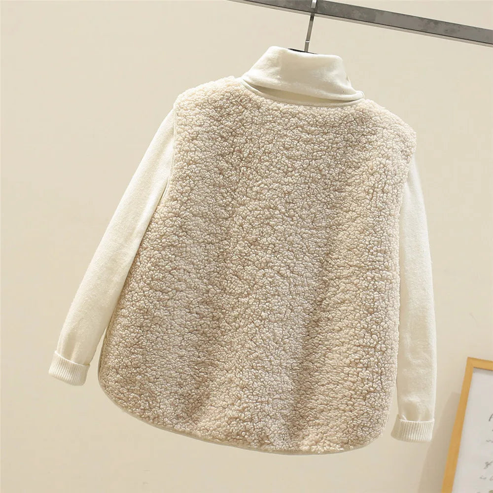 Classic Teddy Cardigan Women – Cozy Soft Knit Open Front Sweater