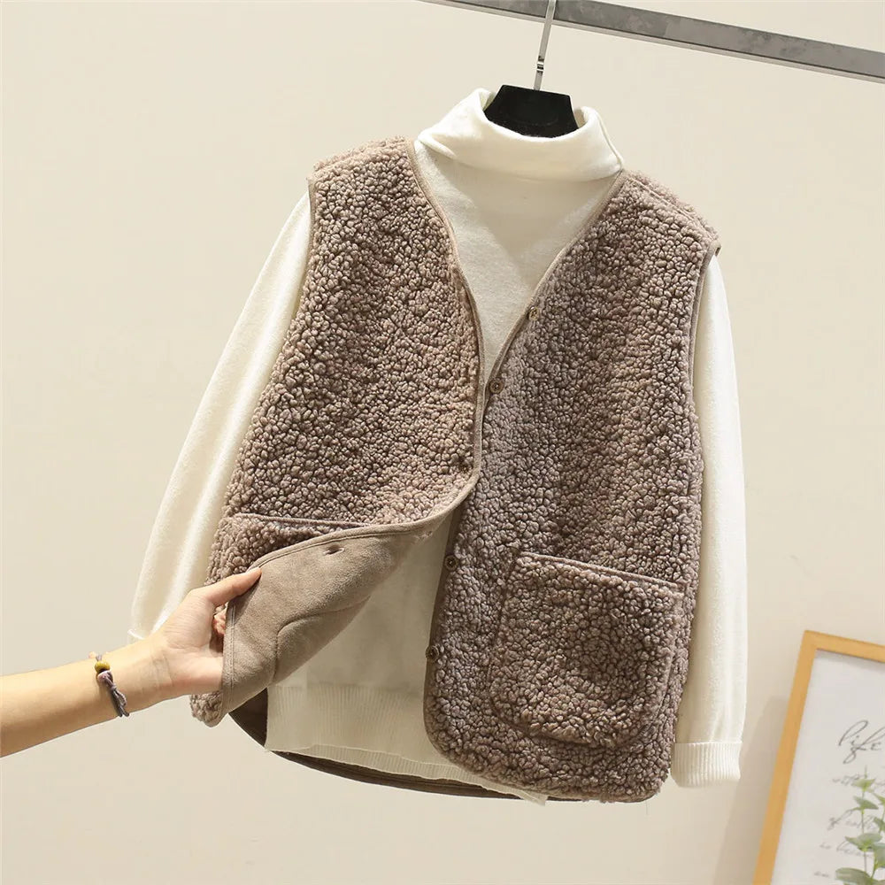 Classic Teddy Cardigan Women – Cozy Soft Knit Open Front Sweater