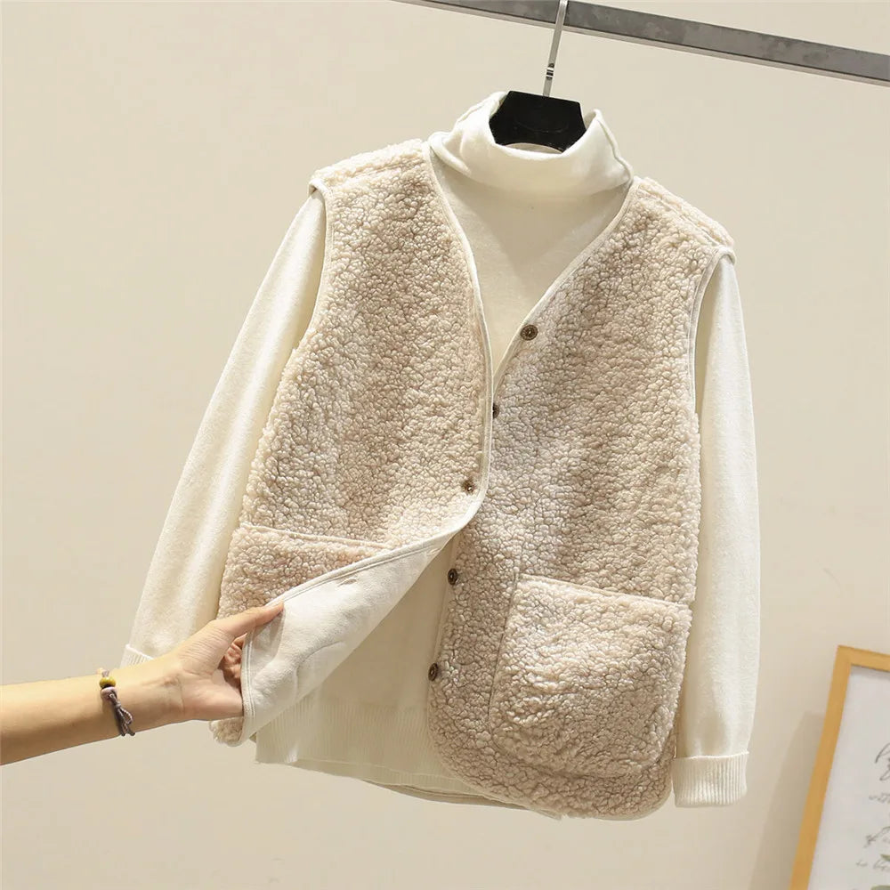 Classic Teddy Cardigan Women – Cozy Soft Knit Open Front Sweater